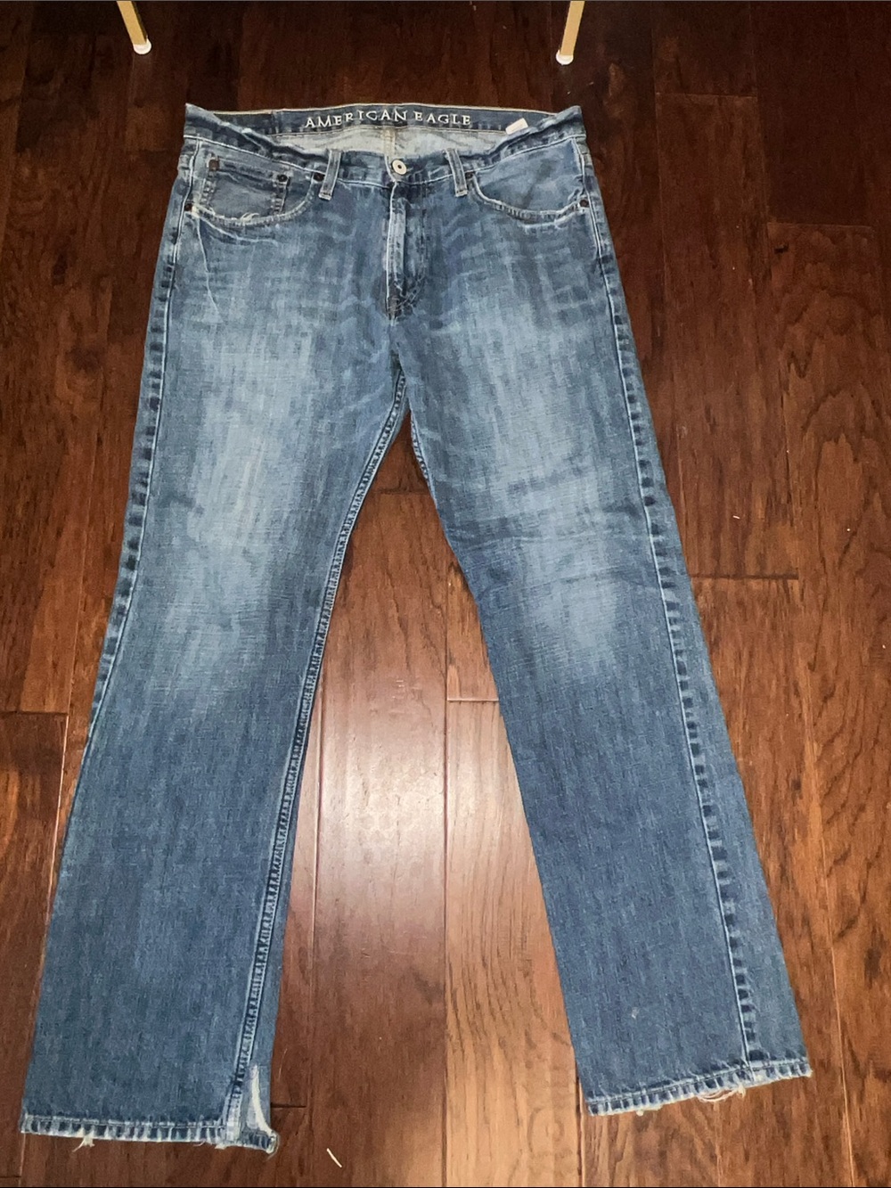 American Eagle Outfitters Men's Faded Blue Original Straight